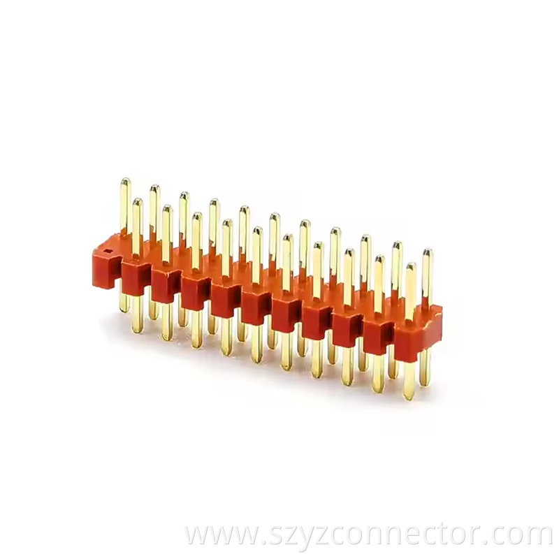 2.0mm Pitch Pin Header Dual Row Straight SQ0.5mm H1.01.52.0mm 21P-240P RED (1)